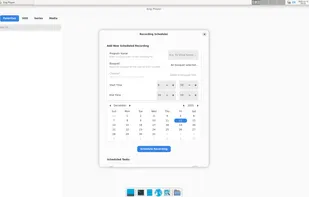 "Advanced PVR Recording Scheduler allowing users to plan and automate live TV recordings."