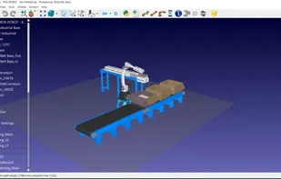 RoboDK Pick and Place station - Light theme