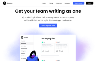 Get your team writing as one | Qordoba