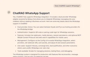 ChatRAG screenshot 1