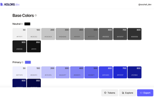 Generate color shades