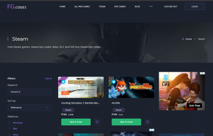 Steam Category Page Free steam games and free steam key codes 