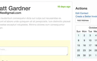 Contact Profile Page Example