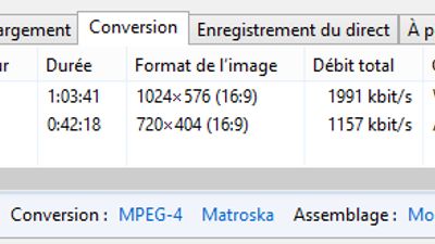 Converting and assembling video files
Convert video files to MP4 and MKV formats.
Assemble videos that have been uploaded in several parts to get a single final file.