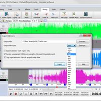 Mixpad Music Mixer and Studio Recorder Export Options