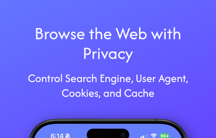 Built in private browser that supports downloading media and recording live streams.