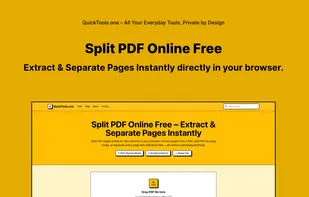 Split PDF tool