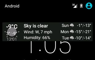 Weather notification screenshot 2