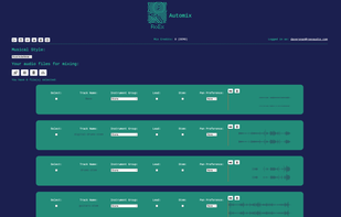 Main UI for RoEx Automix