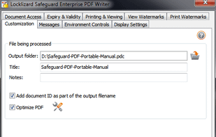 Locklizard Safeguard PDF Writer 2