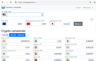 instant exchange of multiple currencies. 