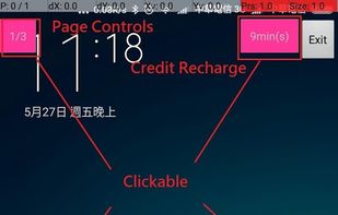Edit mode, it shows all the clickable items