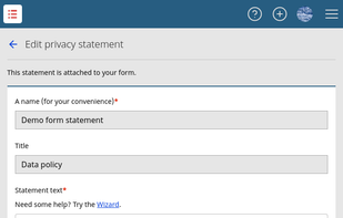 Privacy statement edition
