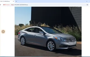 Image explorer in a browser