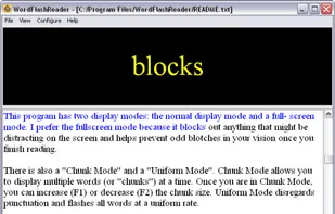 WordFlashReader screenshot 1