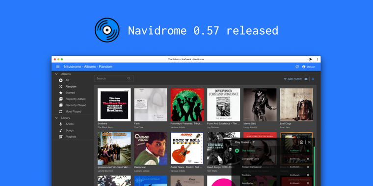 Navidrome 0.57 released with plugin support, UI enhancements and more accurate quick scans