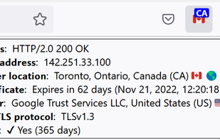 Toolbar icon tooltip