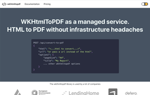 WkHTMLtoPDF Service screenshot 1