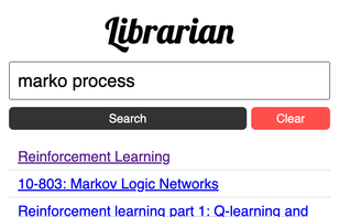 Librarian Bookmark Search screenshot 1