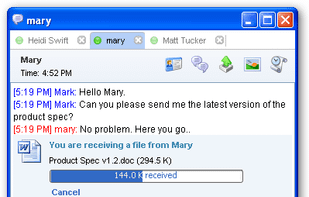 File Transfer Status Notification