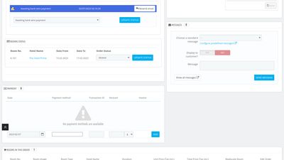 Order detail page (Admin panel - backoffice)