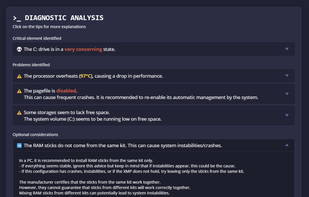 Suggested advices or solutions