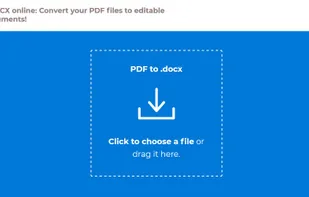 PDF to DOCX online screenshot 1