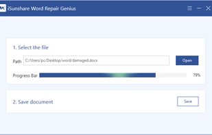 iSunshare Word Repair Genius screenshot 1