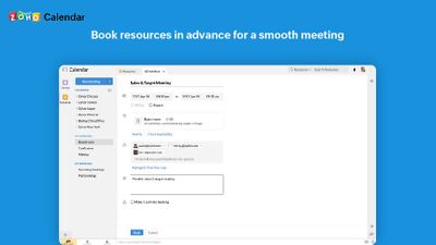 Book resources in advance for a smooth meeting