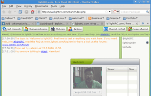 lightIRC screenshot 1