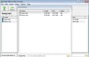 Softdiv MP3 to WAV Converter screenshot 2
