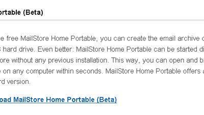 MailStore Home Portable