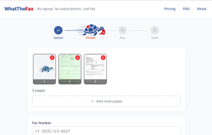 Uploading and sorting multiple document pages.