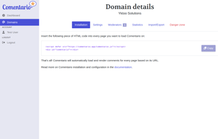 Comentario Domain Properties