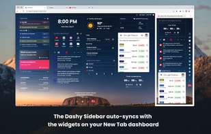 Dashy: New Tab Dashbard and Sidebar screenshot 3