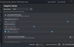 Universal x86 Tuning Utility screenshot 1