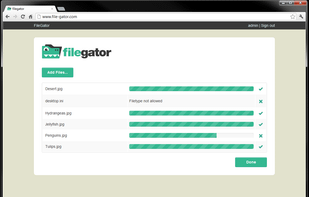 FileGator screenshot 1