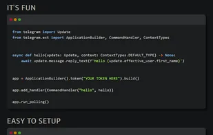 python-telegram-bot screenshot 1