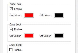 Configure key back lighting on lock keys