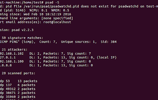 psad: Port Scan Attack Detector screenshot 1