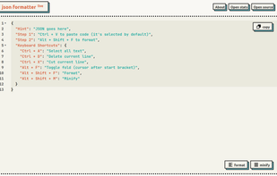 JSON Formatter Live screenshot 1