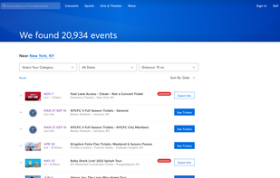 Ticketmaster screenshot 1