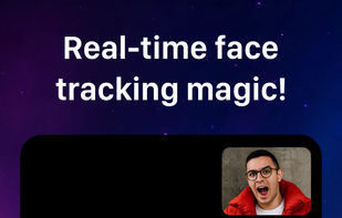 Real-time face tracking magic!
