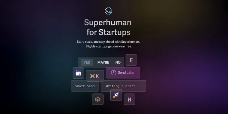 Superhuman offers free business plans to Startups  image