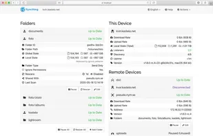 Syncthing screenshot 1