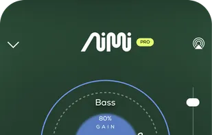 Adjust gain, solo instruments, or train aimi to personalize your mix.