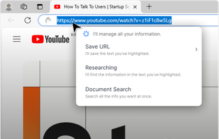 Using Context Pop up