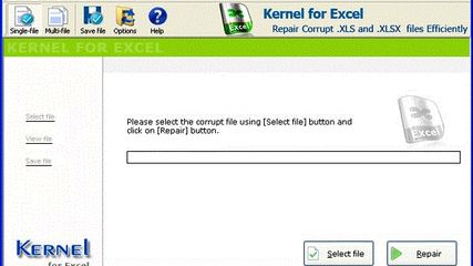 Kernel for Excel Repair screenshot 1