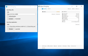 QSyncthingTray screenshot 2