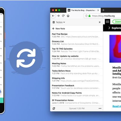 Notes keeps you connected in Firefox and on Android.